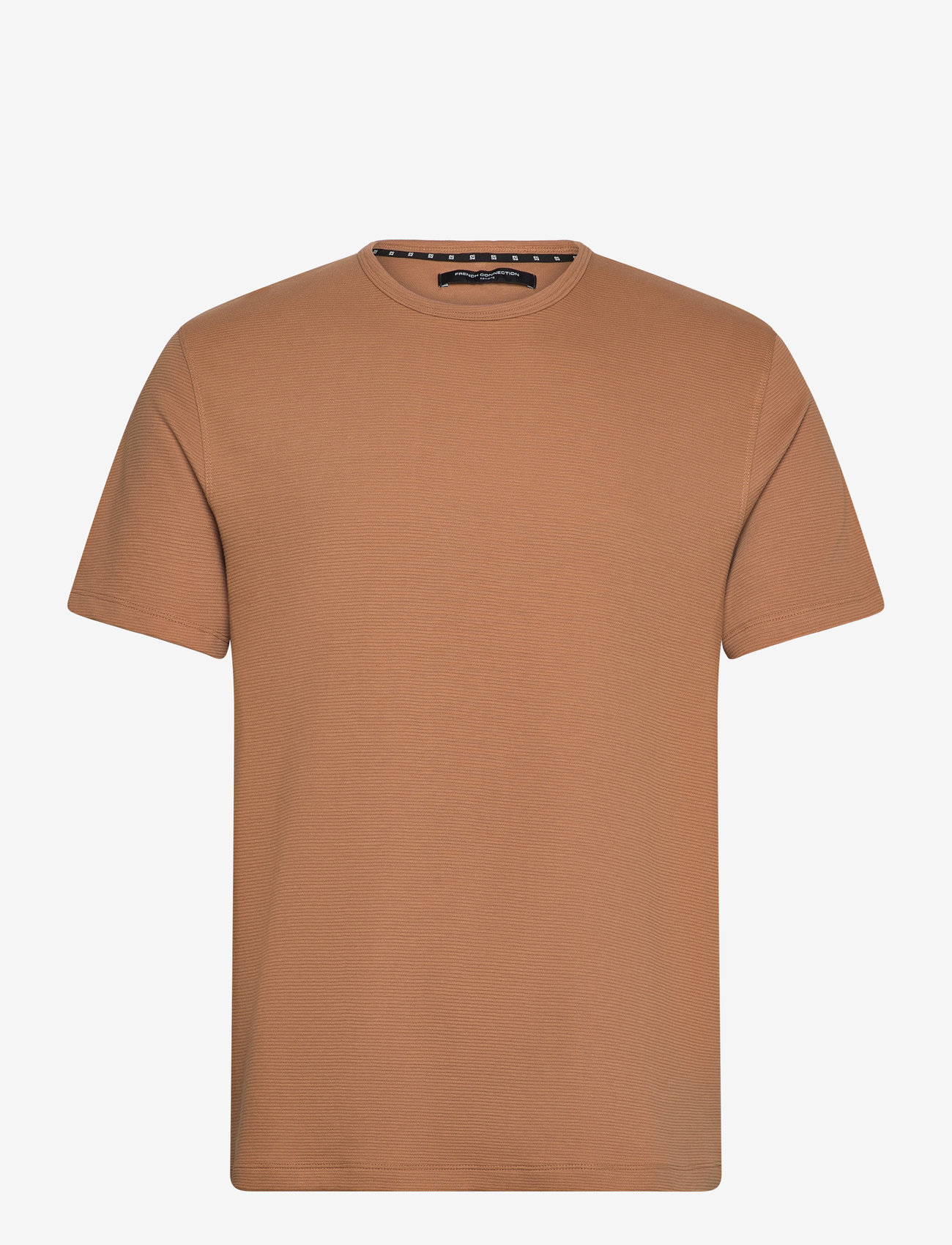 French Connection - SS OTTOMAN TEXTURE TEE - tobacco - 0