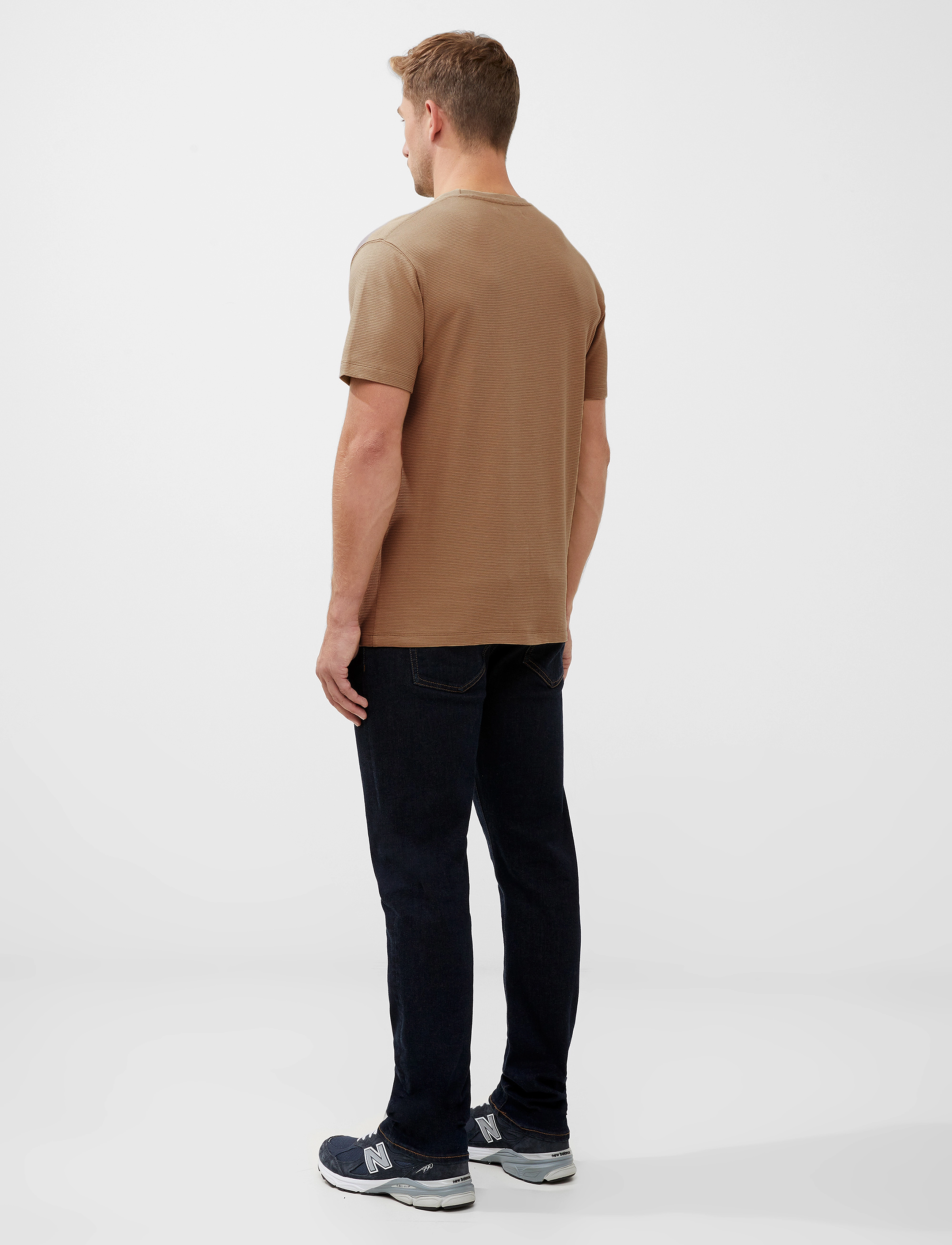 French Connection - SS OTTOMAN TEXTURE TEE - tobacco - 3