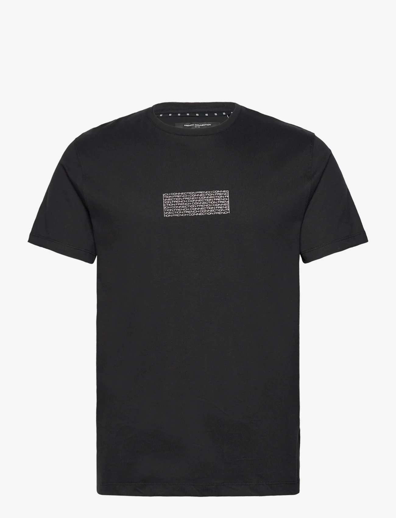 French Connection - REPEAT LOGO GRAPHIC TEE - lowest prices - black - 0