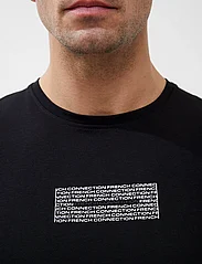 French Connection - REPEAT LOGO GRAPHIC TEE - najniższe ceny - black - 2