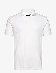 French Connection - NEEDLE DROP TROPHY NECK POLO - short-sleeved polos - white - 0
