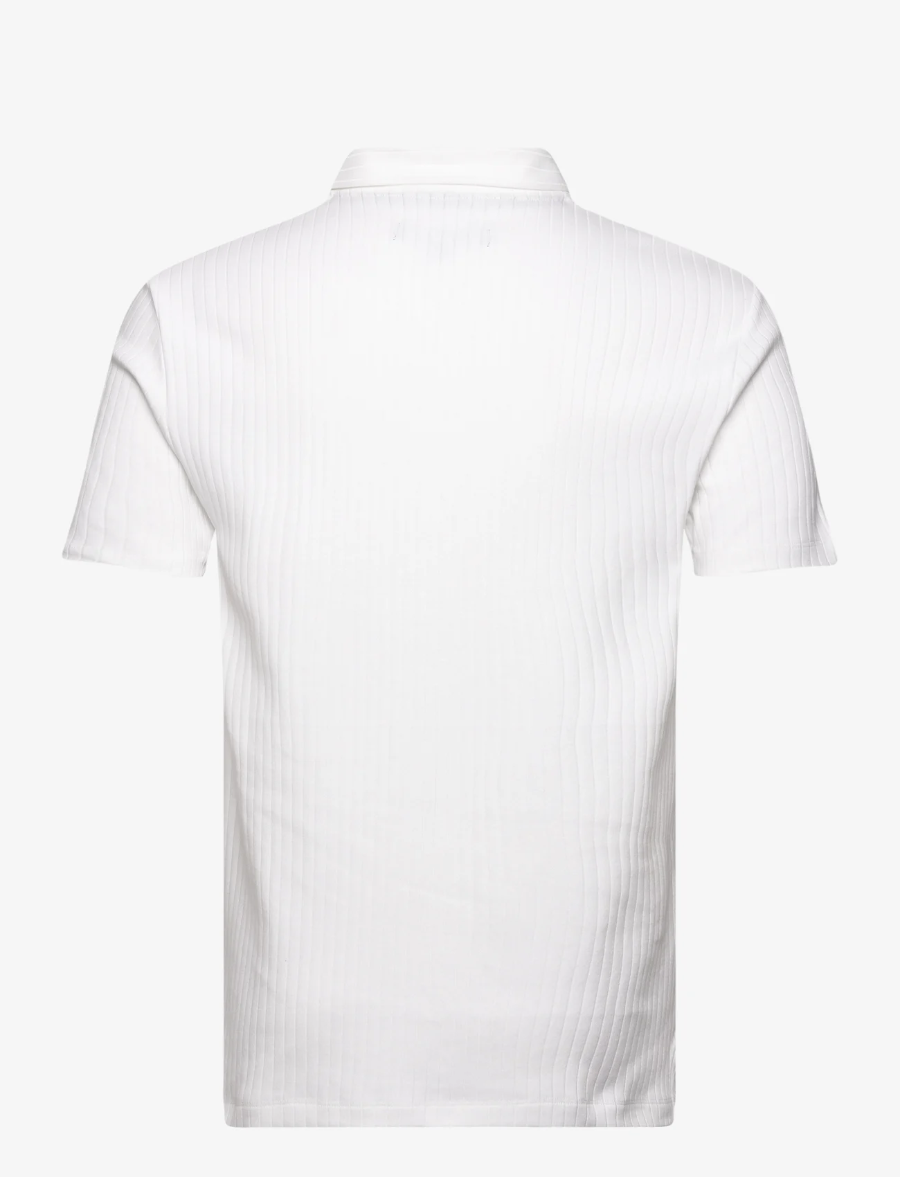 French Connection - NEEDLE DROP TROPHY NECK POLO - short-sleeved polos - white - 1