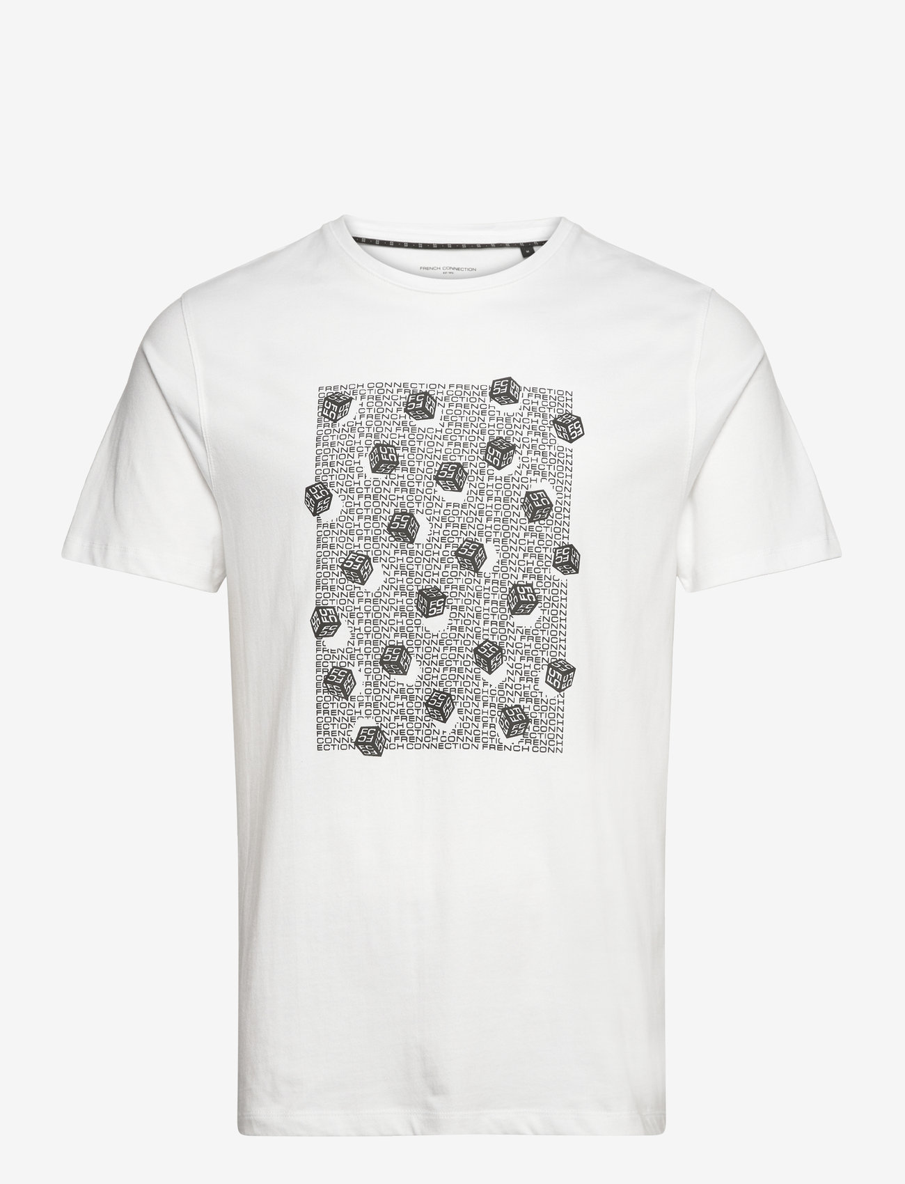 French Connection - MINI DICE GRAPHIC TEE - white - 1