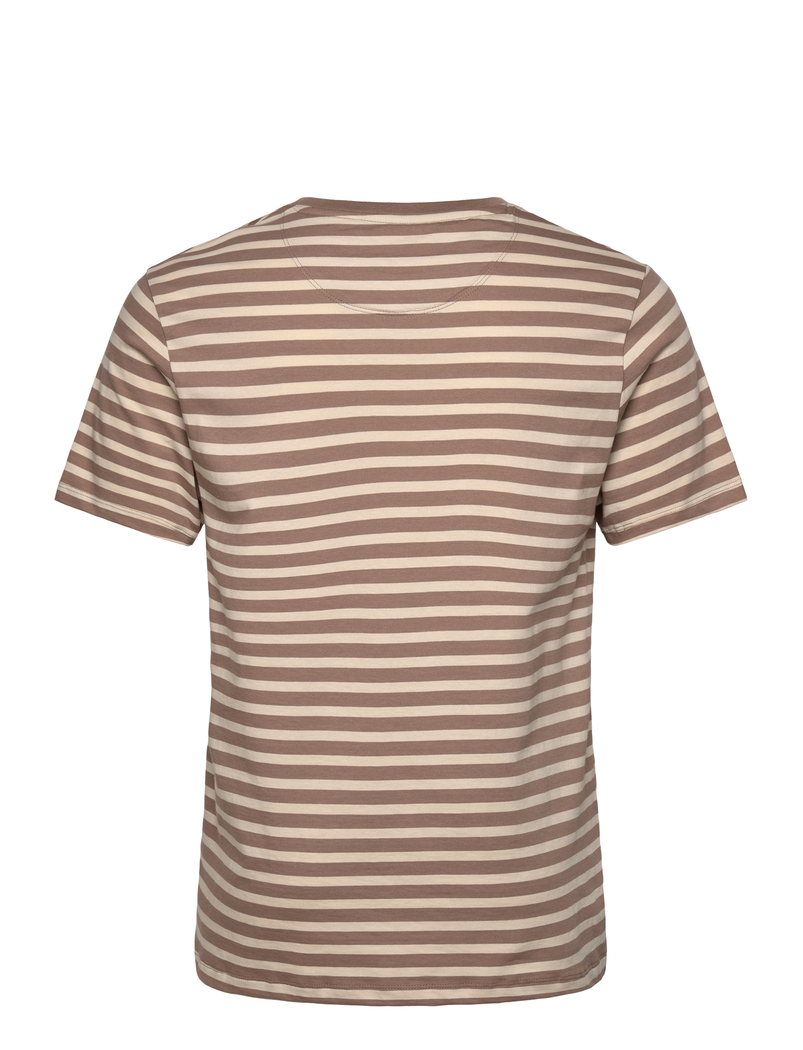 French Connection - SS TEE W YARN DYE STRIPES - taupe/stone - 2