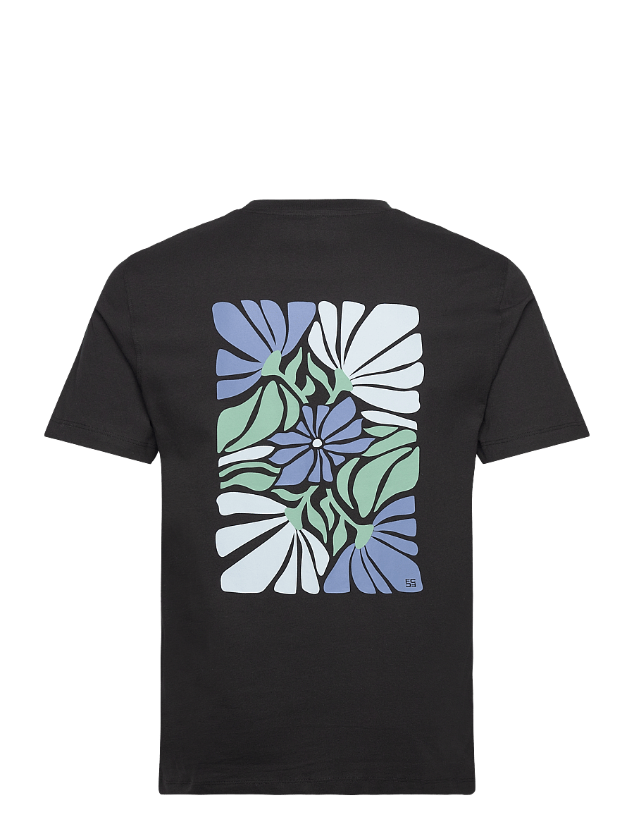 French Connection - ABSTARCT FLOWER - lyhythihaiset - black - 2
