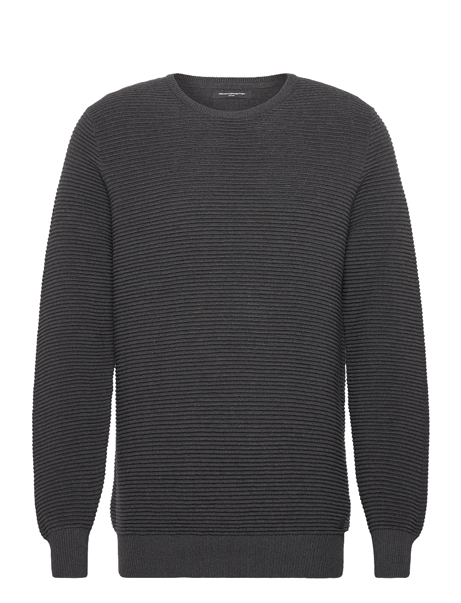 French Connection - OTTOMAN - rundhalsad - charcoal melange - 0