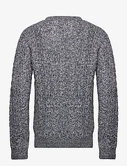 French Connection - CABLE CREW - knitted round necks - dark navy twist - 1