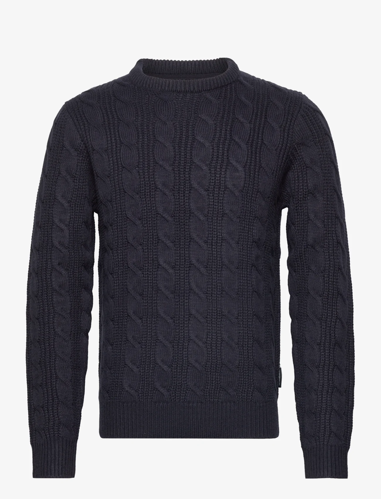 French Connection - CREW CABLE 2 mr - rund hals - dark navy - 0