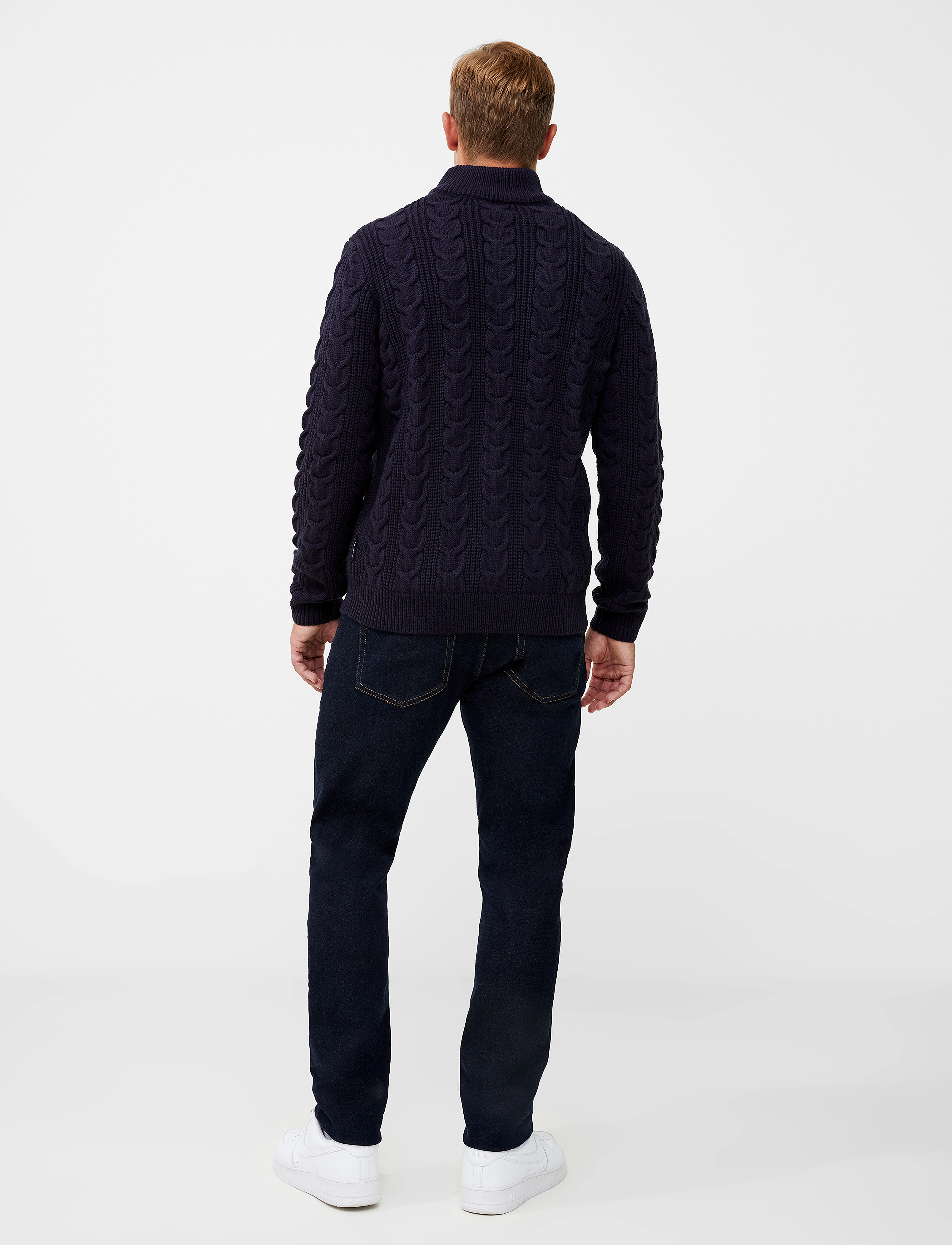 French Connection - 1/2 ZIP CABLE 2 mr - dark navy - 4