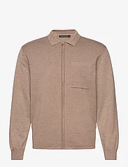 French Connection - MILANO KNITTED ZIP THROUGH - birthday gifts - camel mel - 0