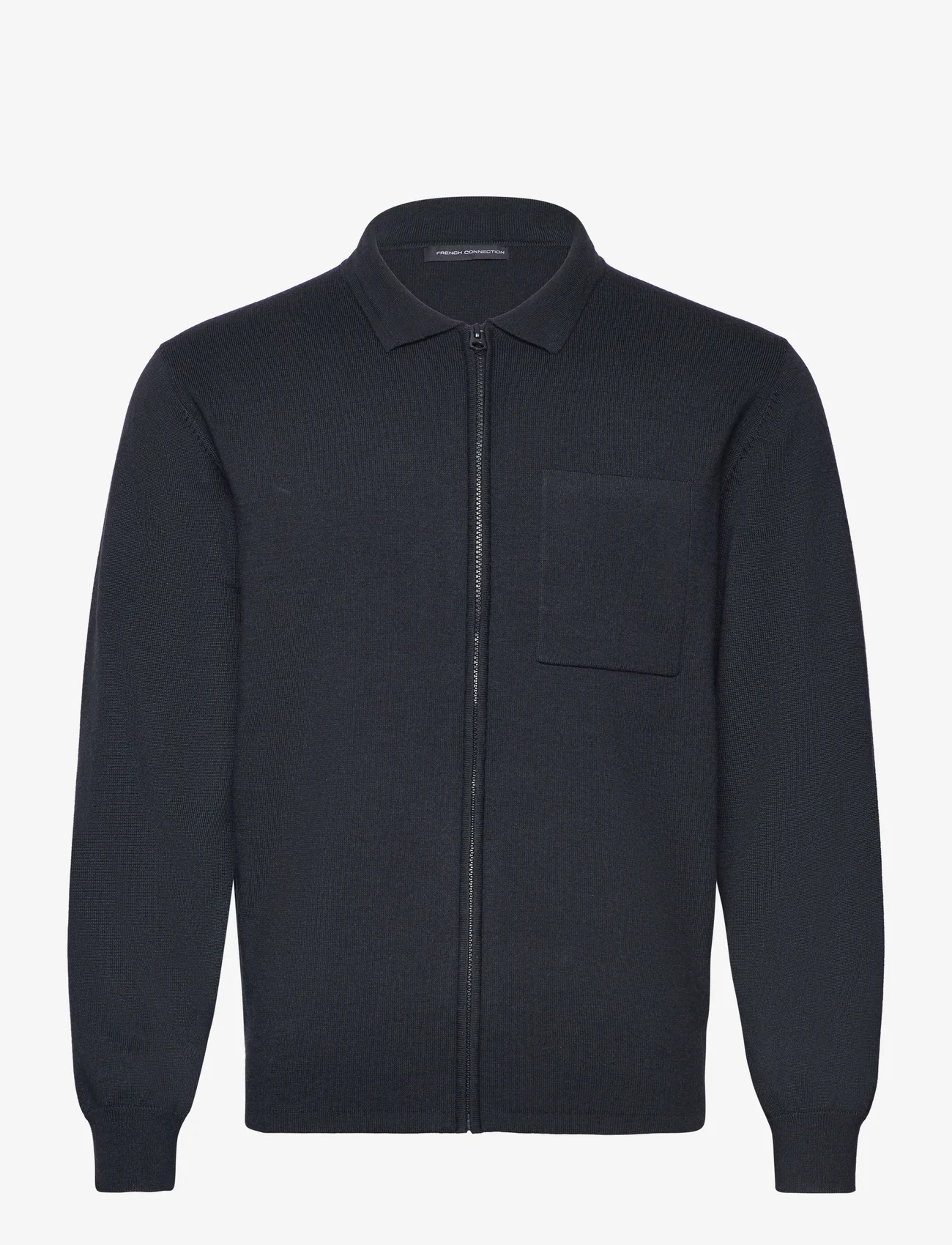 French Connection - MILANO KNITTED ZIP THROUGH - birthday gifts - dark navy - 0