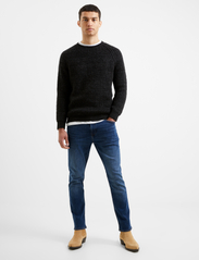 French Connection - SPACE TWIST - knitted round necks - black/charcoal - 2