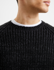 French Connection - SPACE TWIST - knitted round necks - black/charcoal - 3