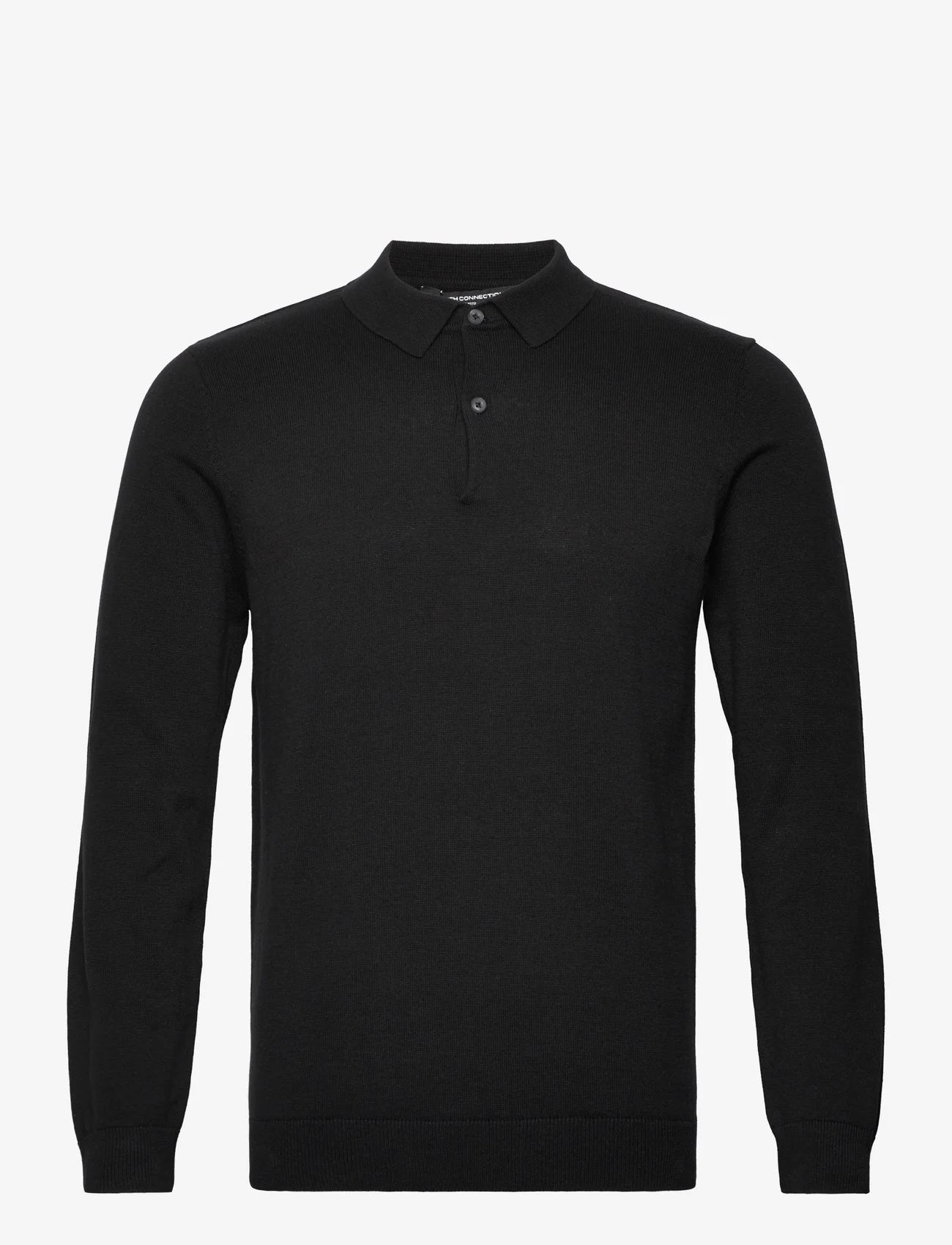 French Connection - RESORT LS POLO - langärmelig - black - 0