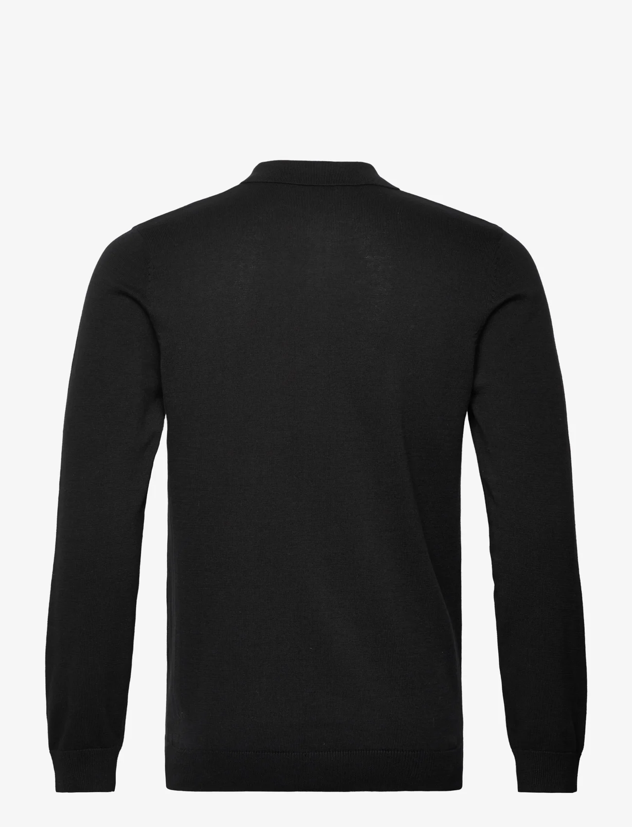 French Connection - RESORT LS POLO - lange mouwen - black - 1