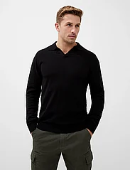 French Connection - RESORT LS POLO - polo marškinėliai ilgomis rankovėmis - black - 3