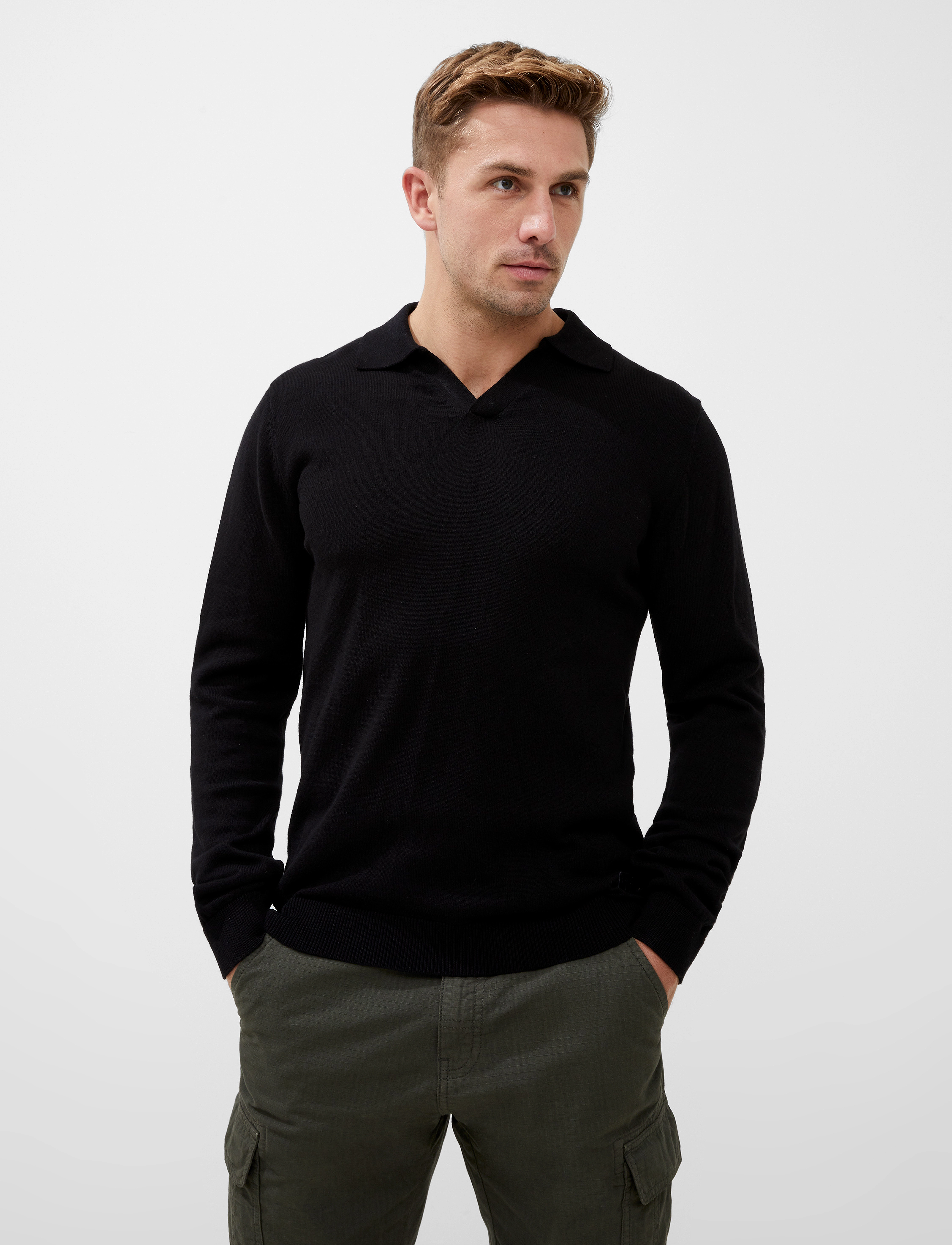 French Connection - RESORT LS POLO - black - 3