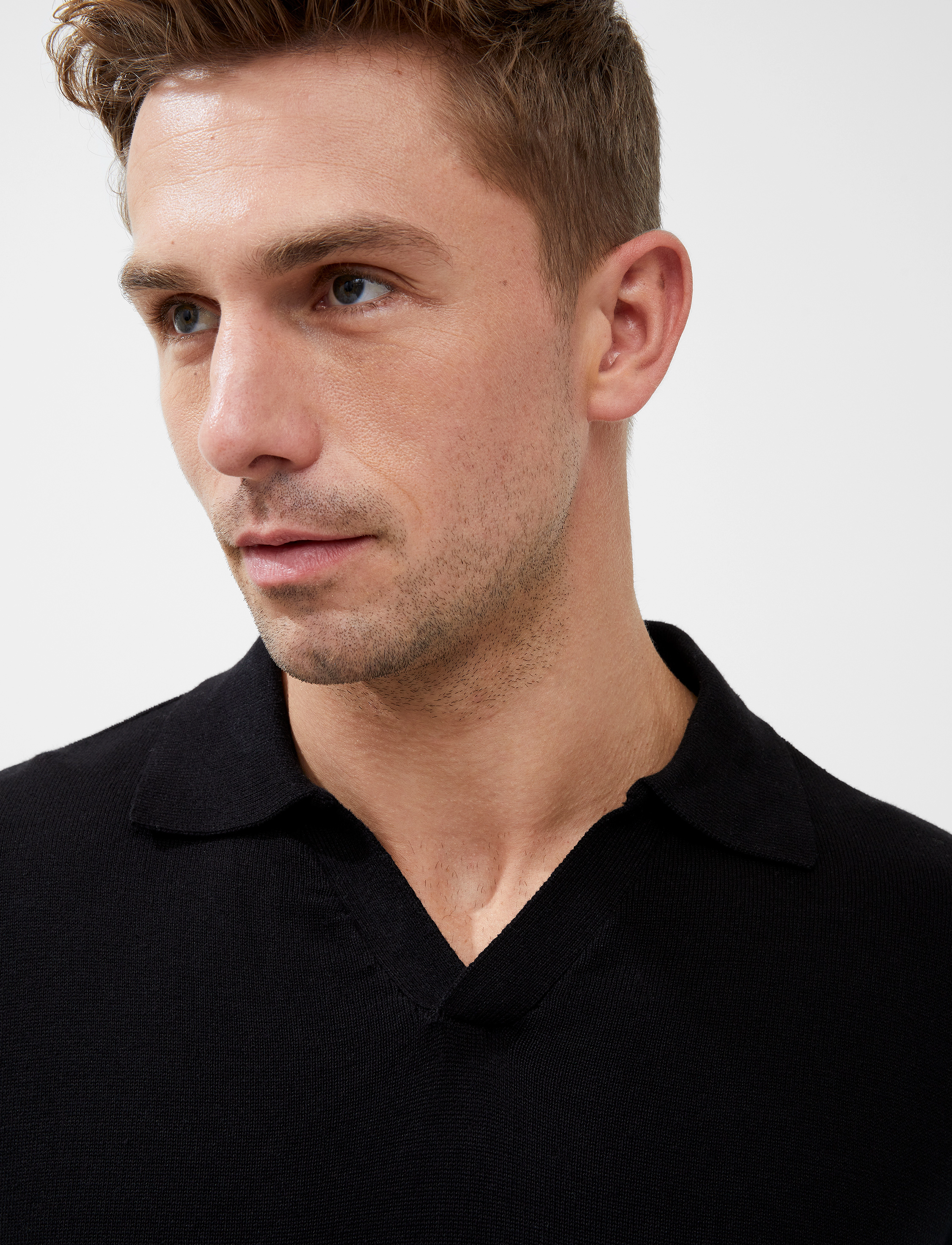 French Connection - RESORT LS POLO - black - 4