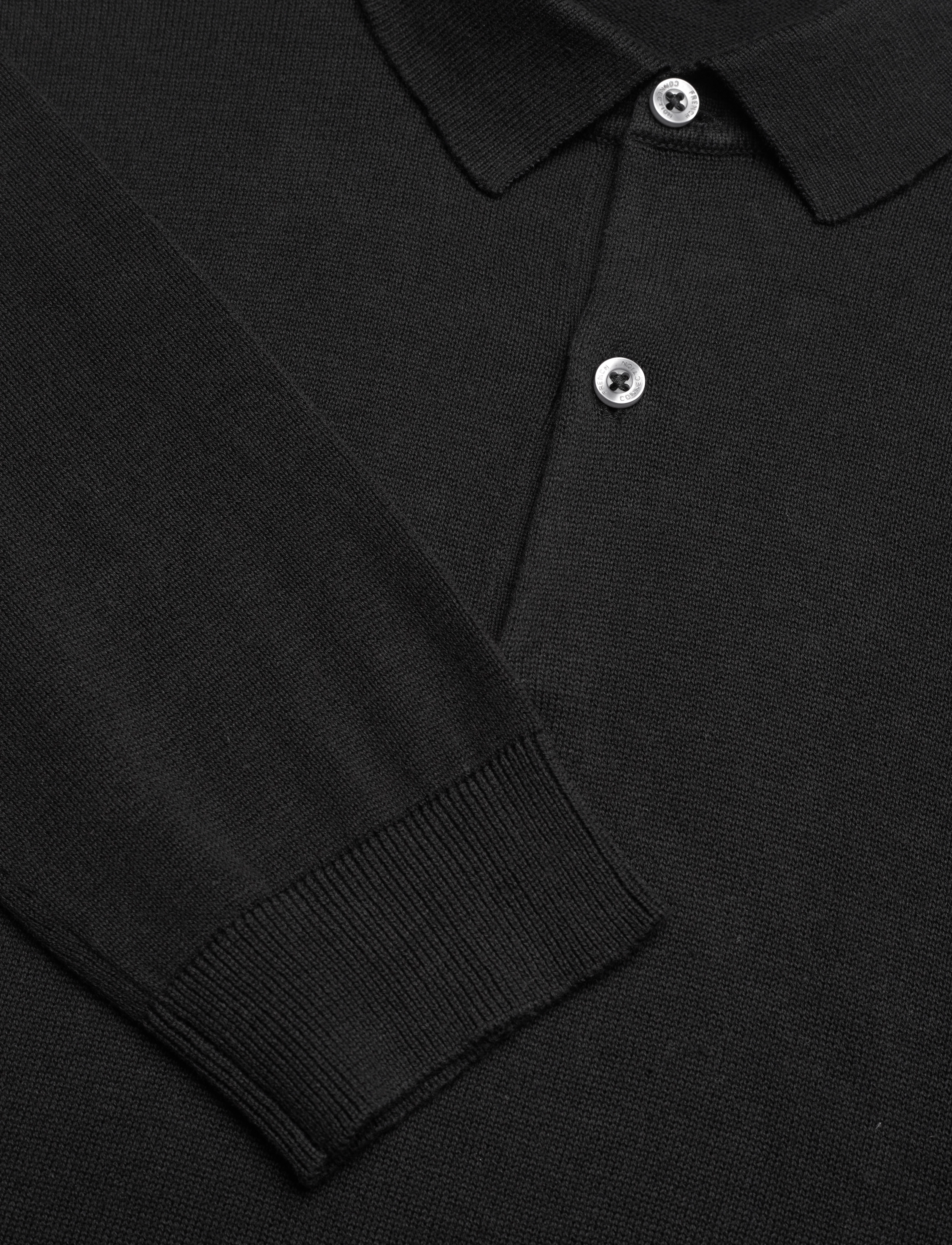 French Connection - RESORT LS POLO - black - 2
