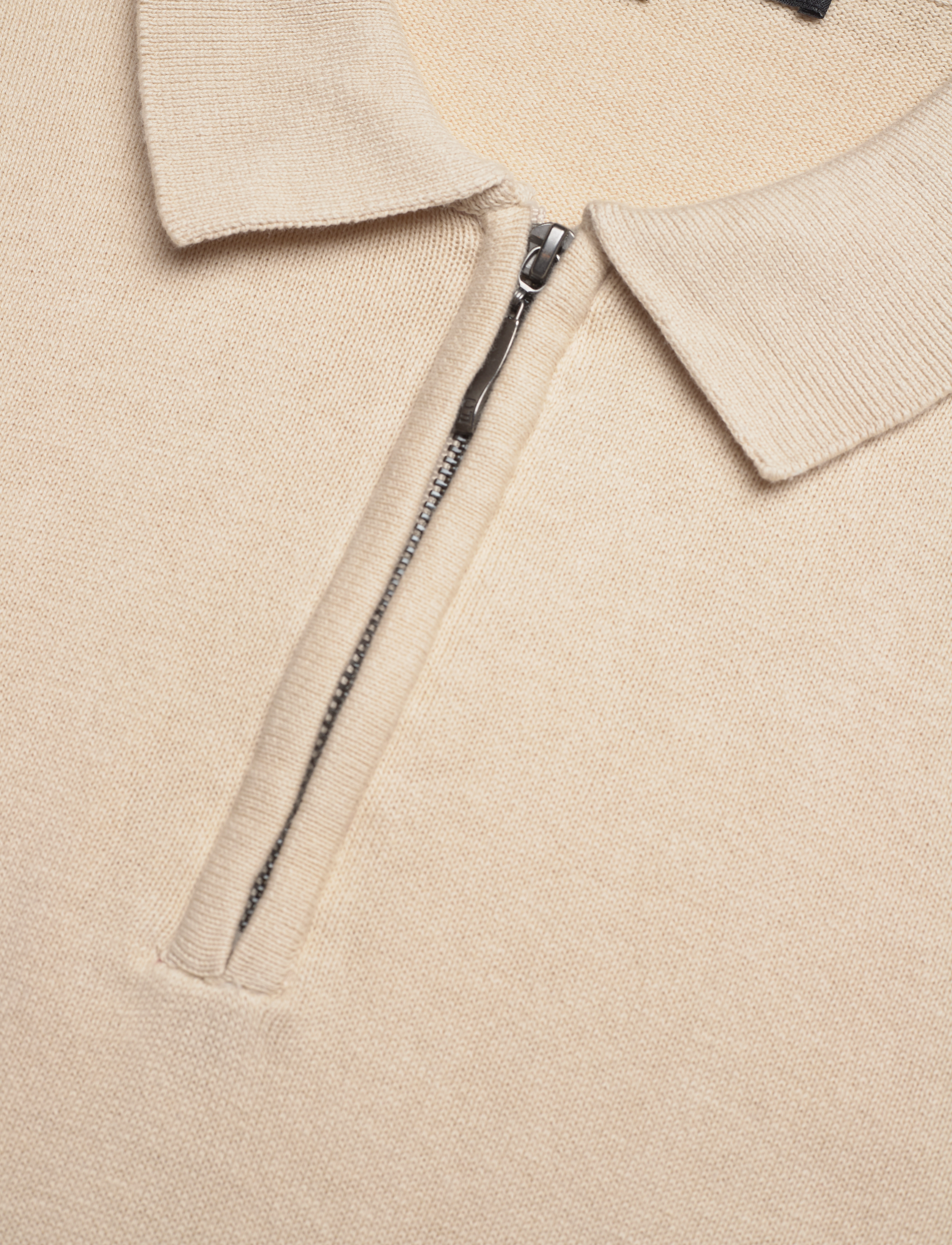 French Connection - ZIP NECK SS POLO - stone - 2