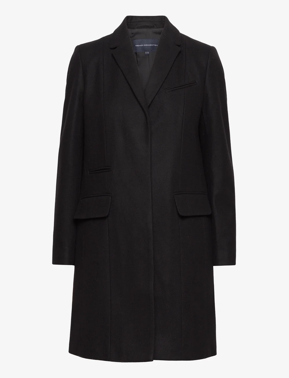 French Connection Ft Platfm Felt Smart Coat jackets coats shop at Booztlet