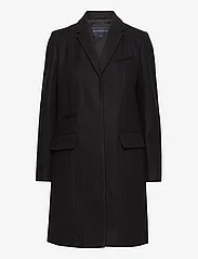 French Connection - FT PLATFM FELT SMART COAT - winter coats - black - 0