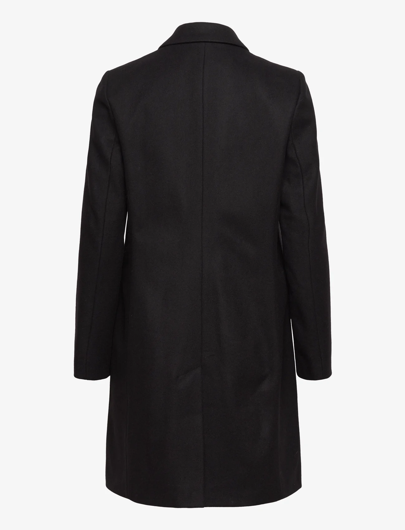French Connection - FT PLATFM FELT SMART COAT - winter coats - black - 1