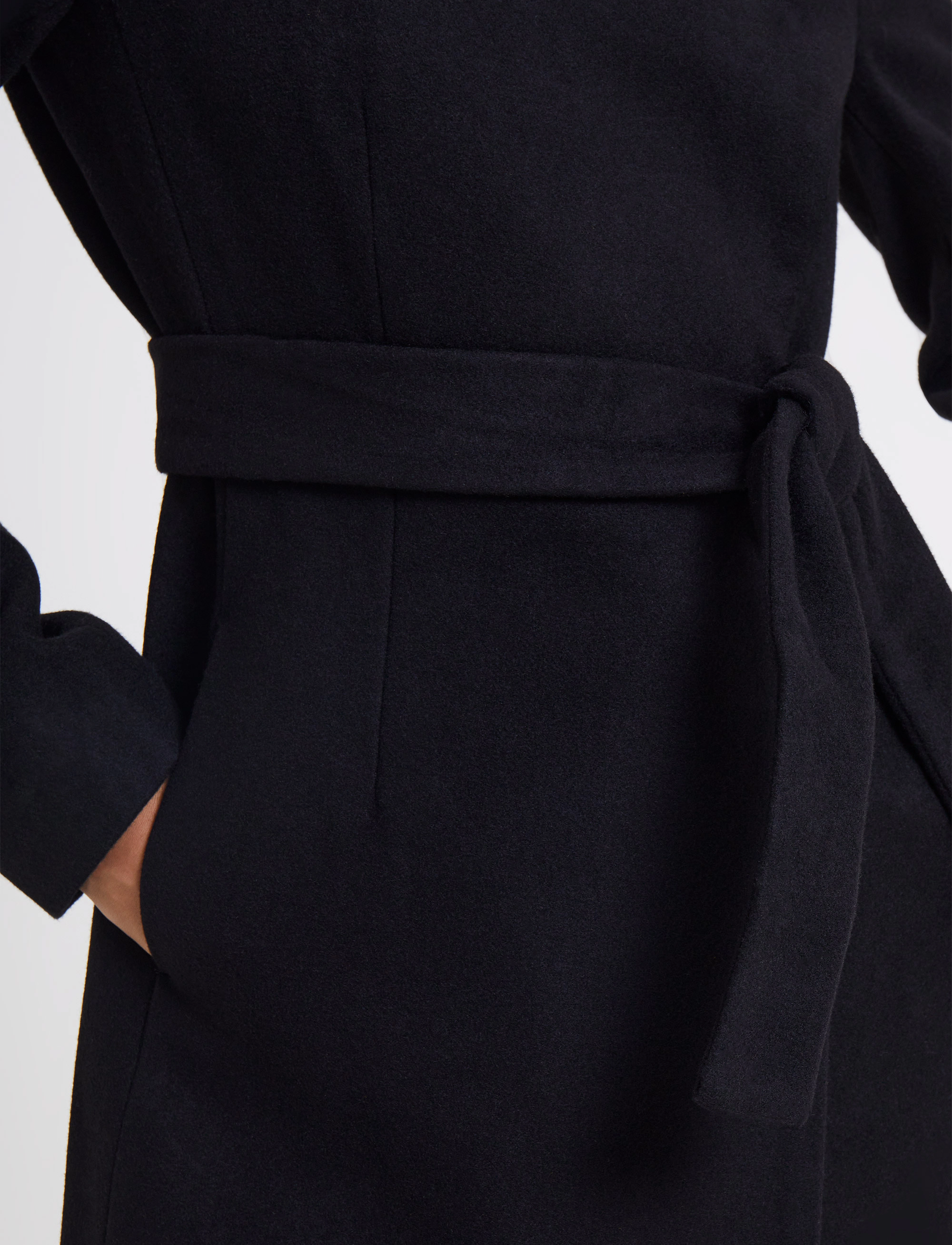 Platform Felt Crossover Coat 2