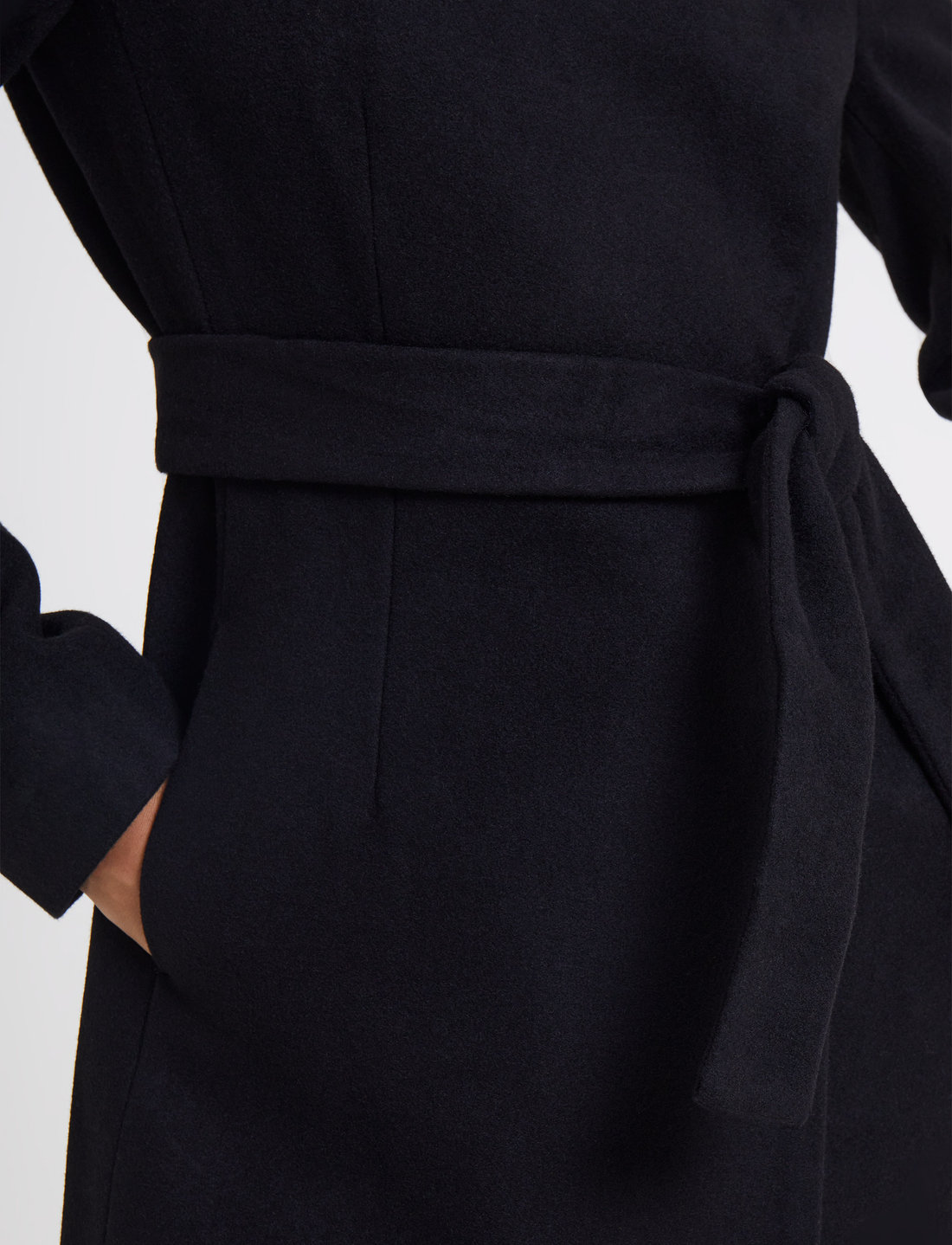 Platform felt sales cross over coat