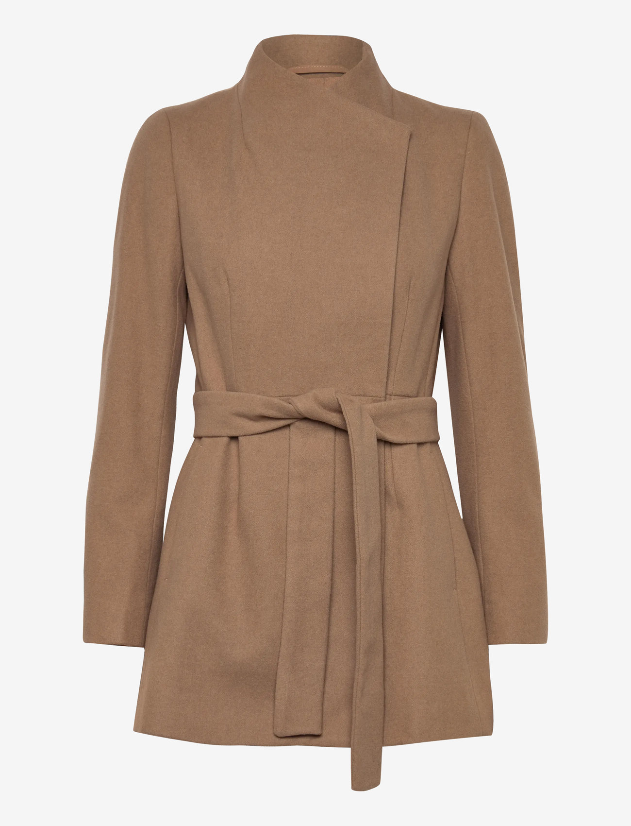 French Connection - PLATFORM FELT CROSSOVER COAT - wollmäntel - camel - 2