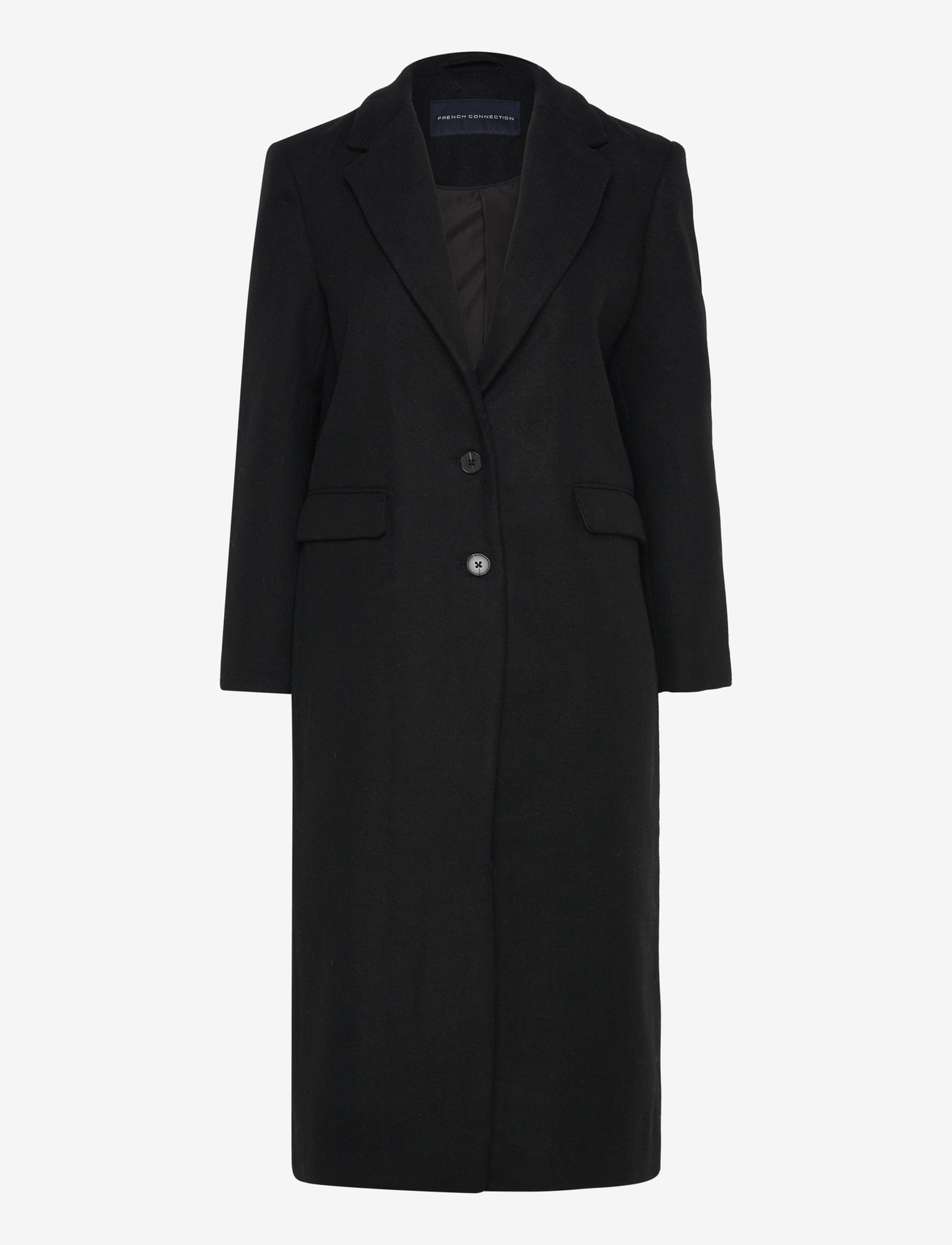 French Connection - FAWN FELT COAT - kappor - black - 1