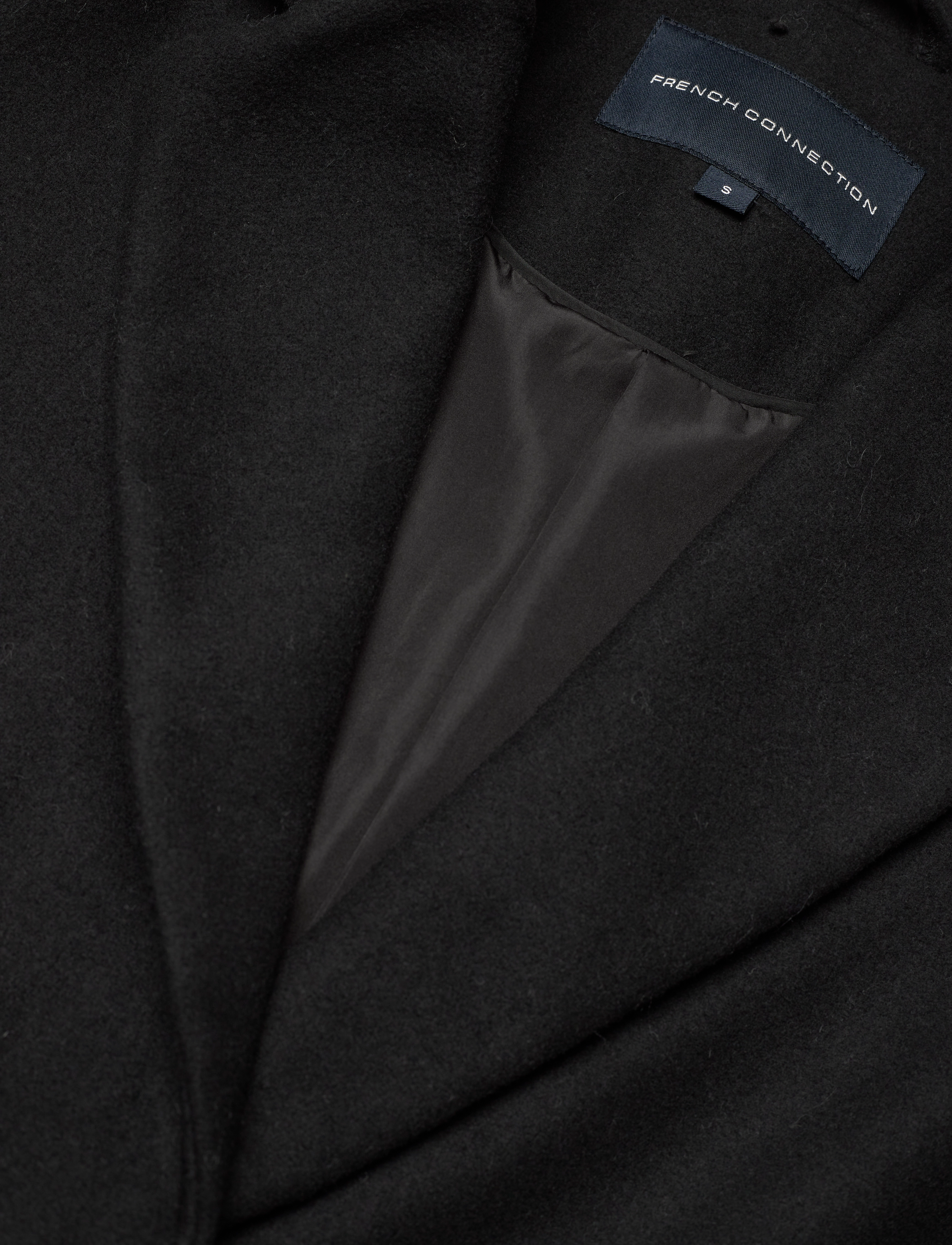 French Connection - FAWN FELT COAT - wollmäntel - black - 3