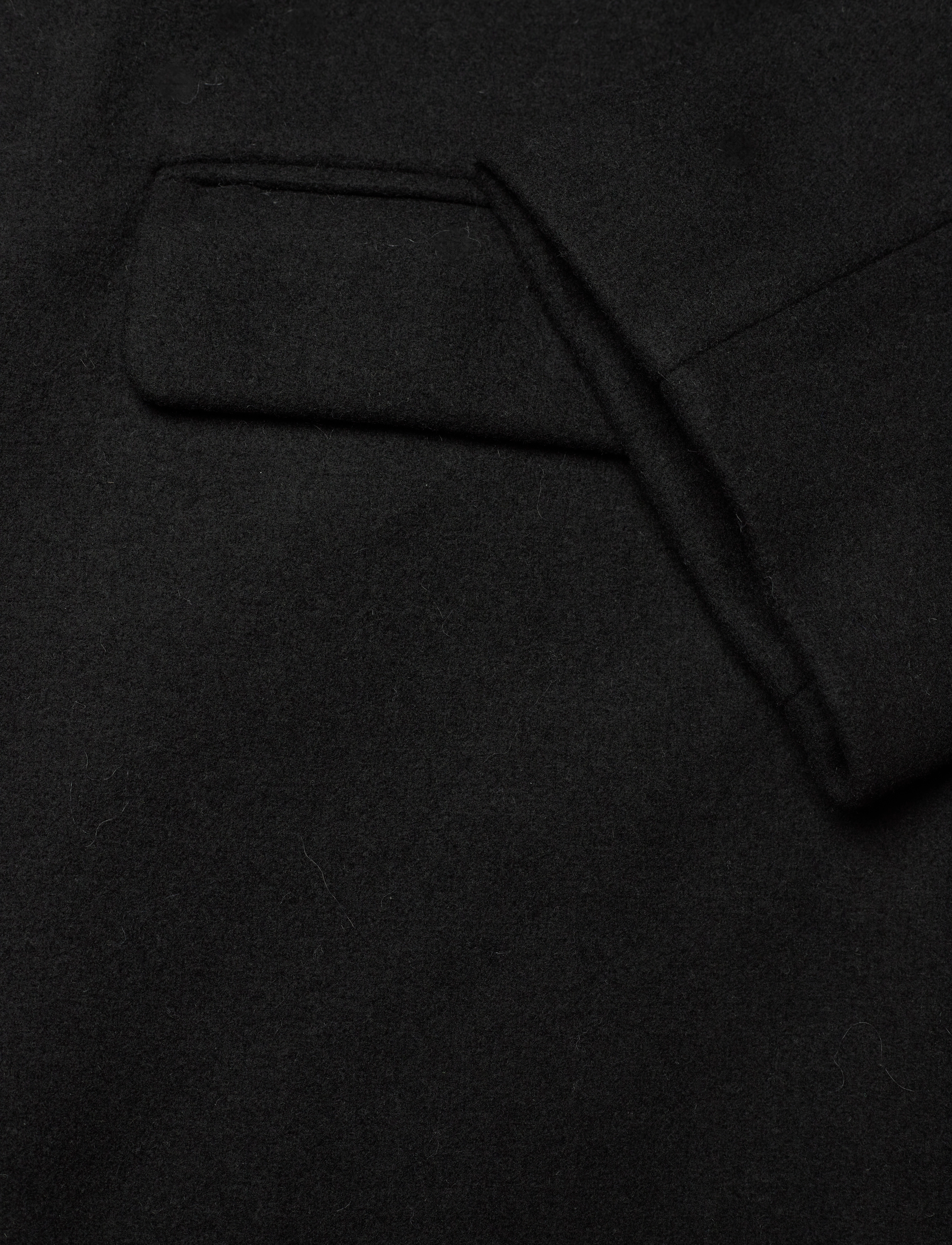 French Connection - FAWN FELT COAT - wollmäntel - black - 4