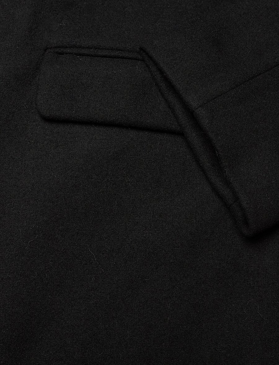 French Connection - FAWN FELT COAT - mäntel - black - 4