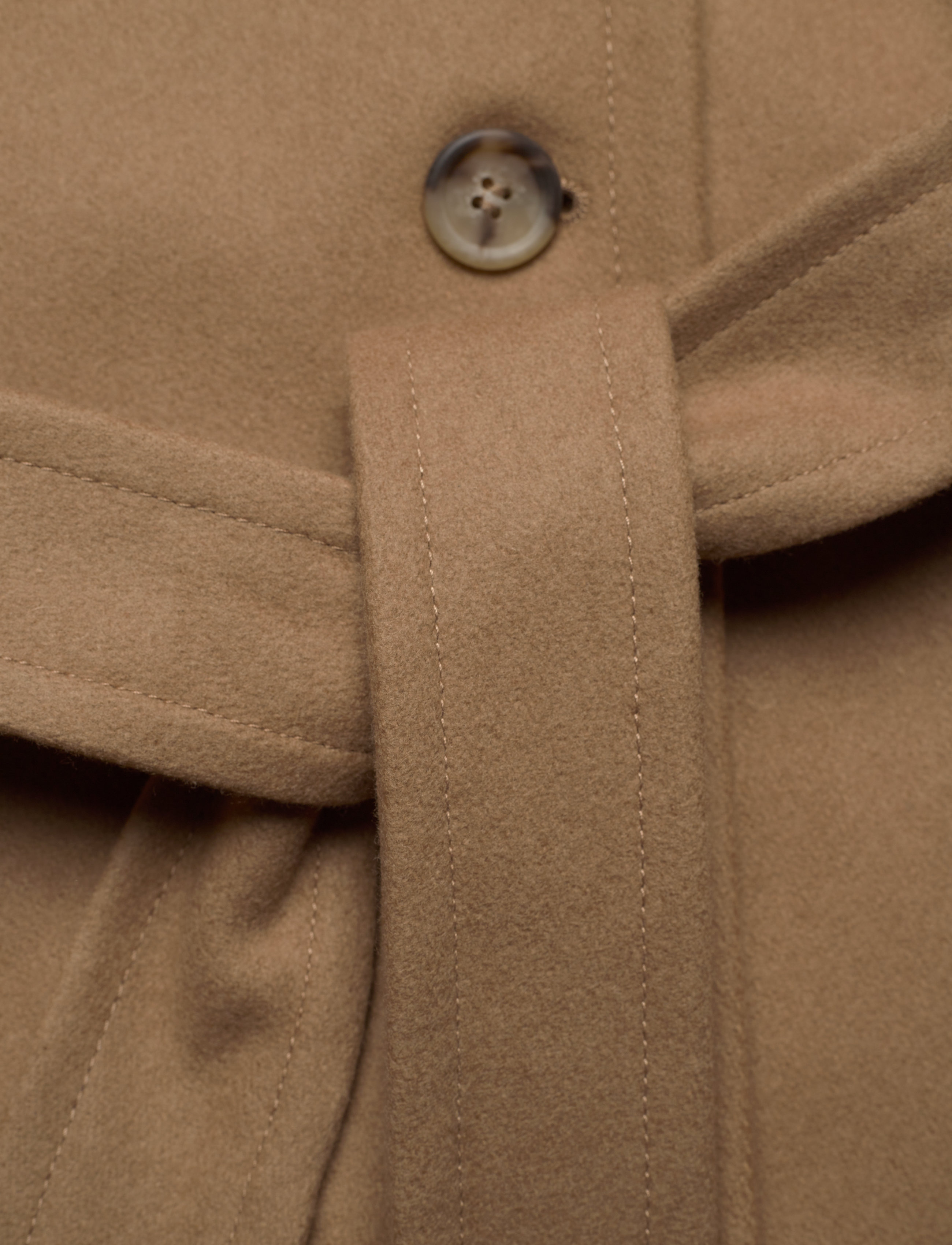 French Connection - RICIO PLATFORM WOOL WRAP COAT - camel - 5
