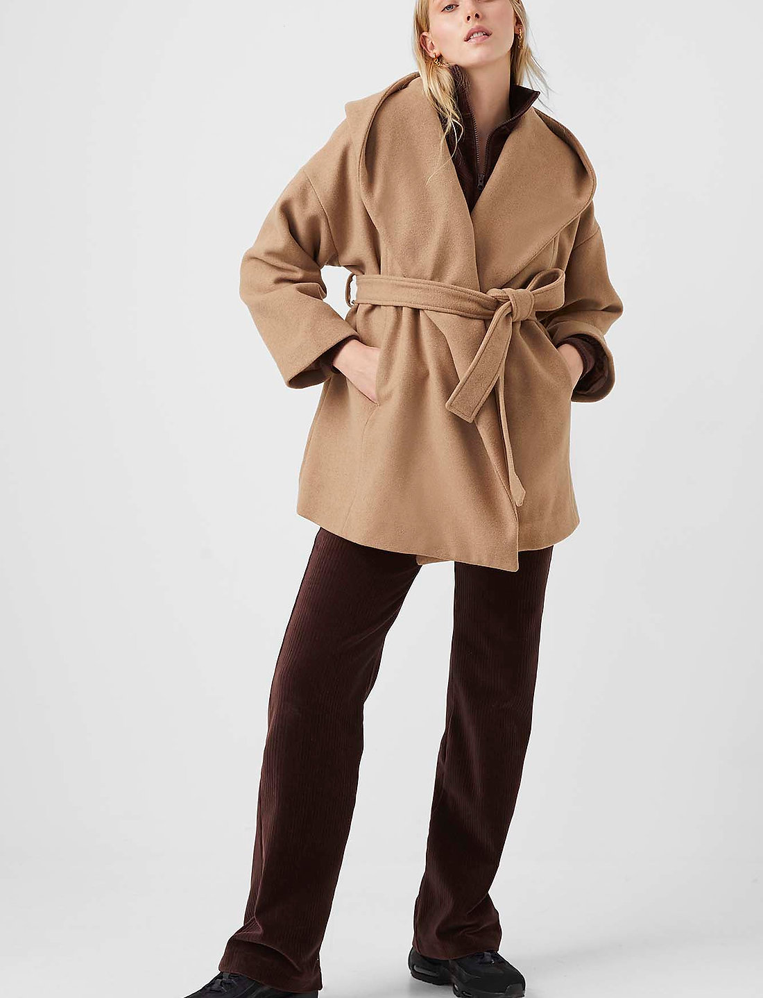 French connection wrap sales coat