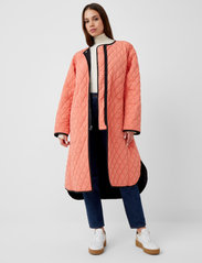 French Connection - ARIS QUILT L/S OVERSIZED COAT - winter coats - camel/ satsuma - 6