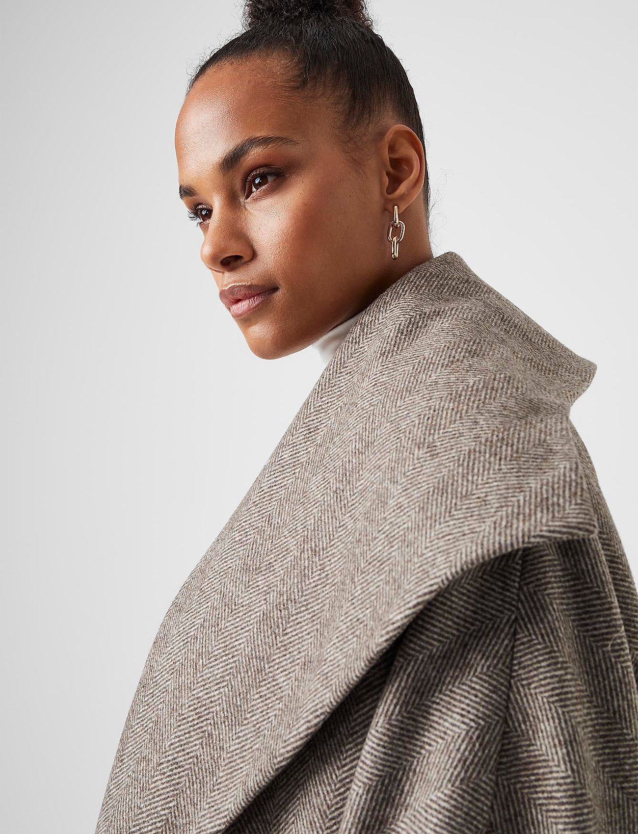 French Connection - PF EDITH SUSTAINABLE WOOL COAT - tweed mix - 3
