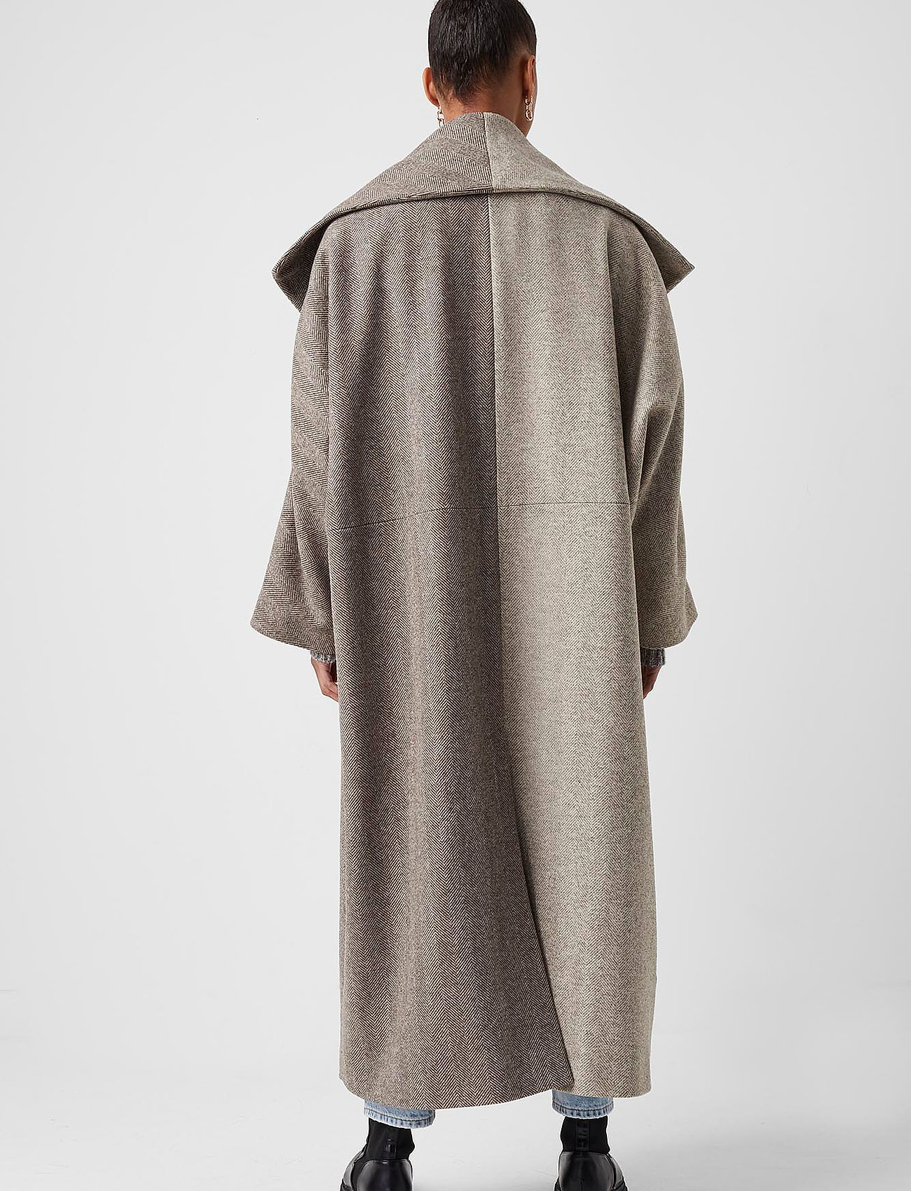 French Connection - PF EDITH SUSTAINABLE WOOL COAT - tweed mix - 5
