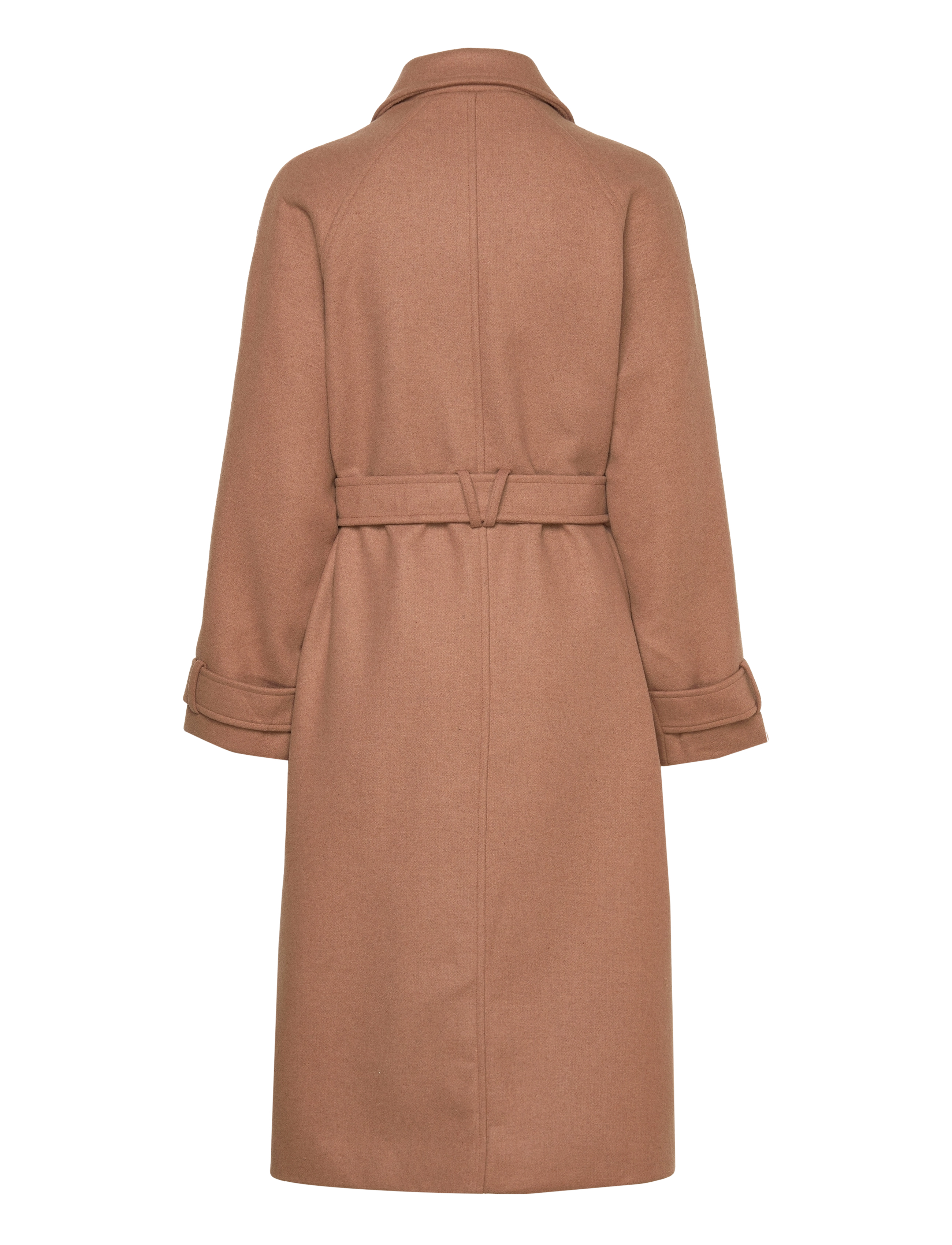 French Connection - FAWN FELT COAT. - tobacco brown - 2