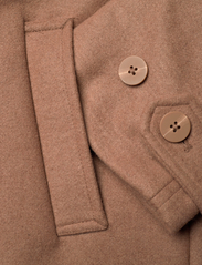 French Connection - FAWN FELT COAT. - winter coats - tobacco brown - 7