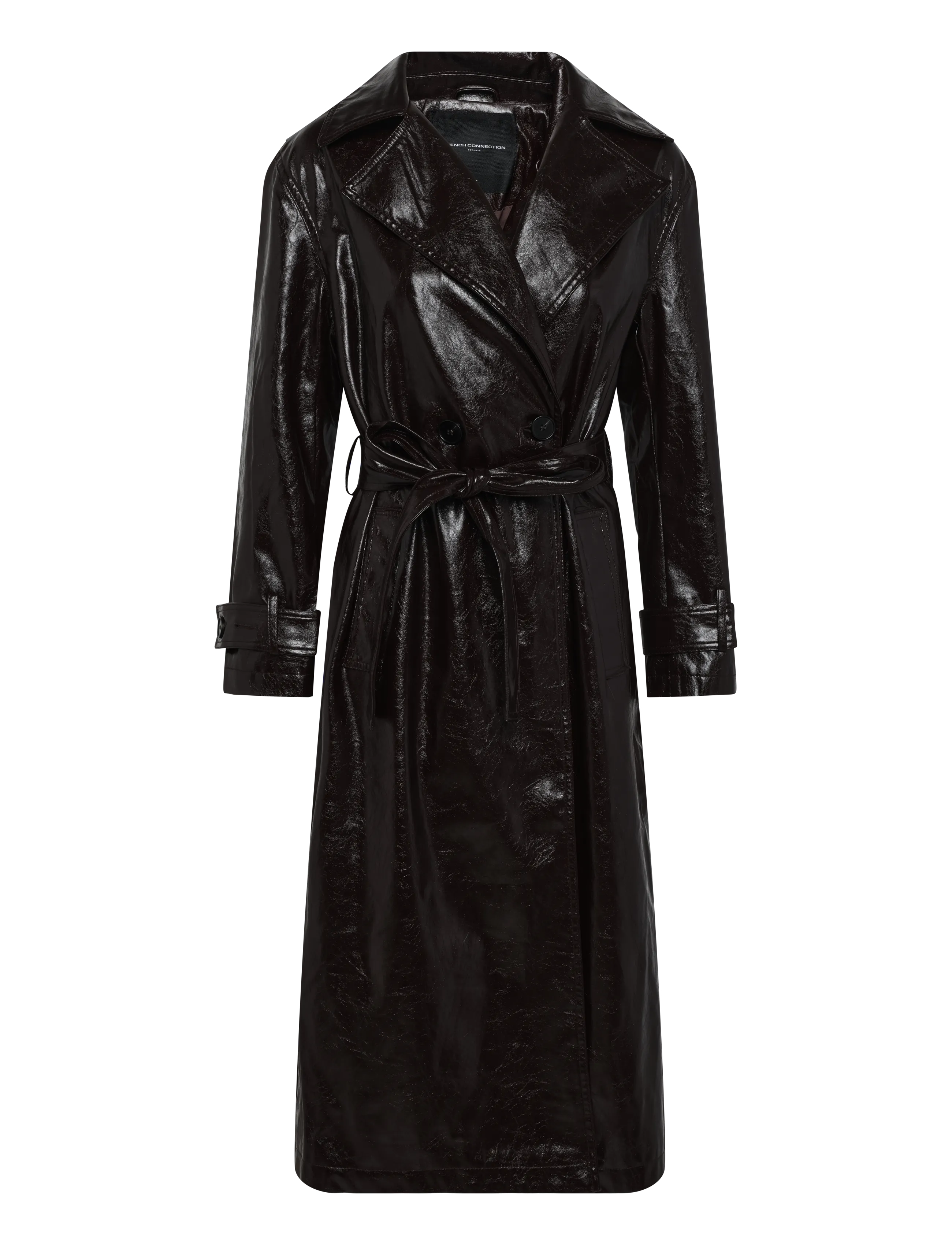 French Connection - ATHENE CRIUNKLE PU TRENCH - vihmamantlid - dark cherry liqueur - 1