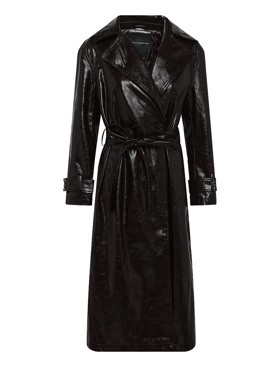French Connection - ATHENE CRIUNKLE PU TRENCH - vihmamantlid - dark cherry liqueur - 1