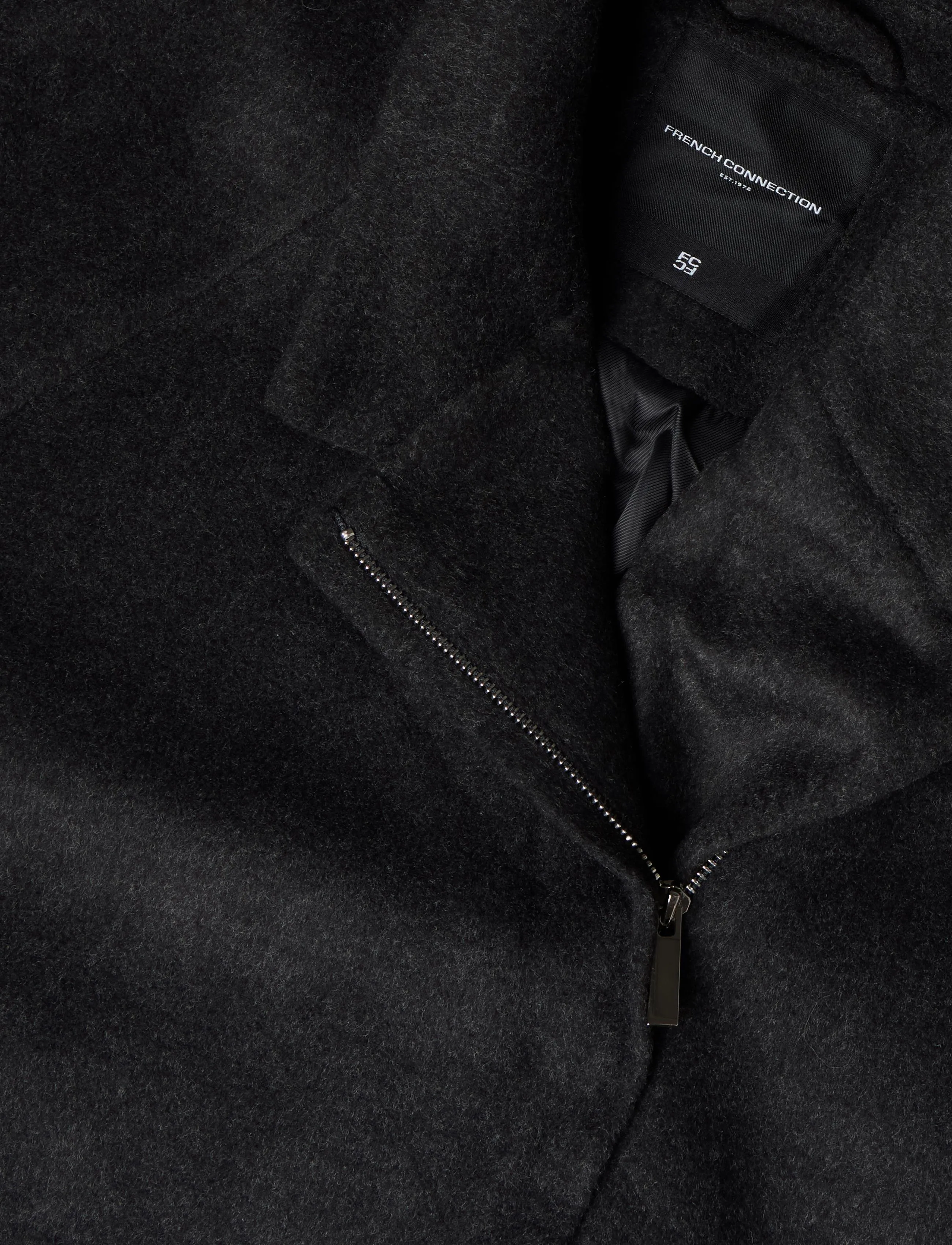 French Connection - LILIA WOOL BLEND BOMBER STYLE COAT - bomberjackor - charcoal - 2