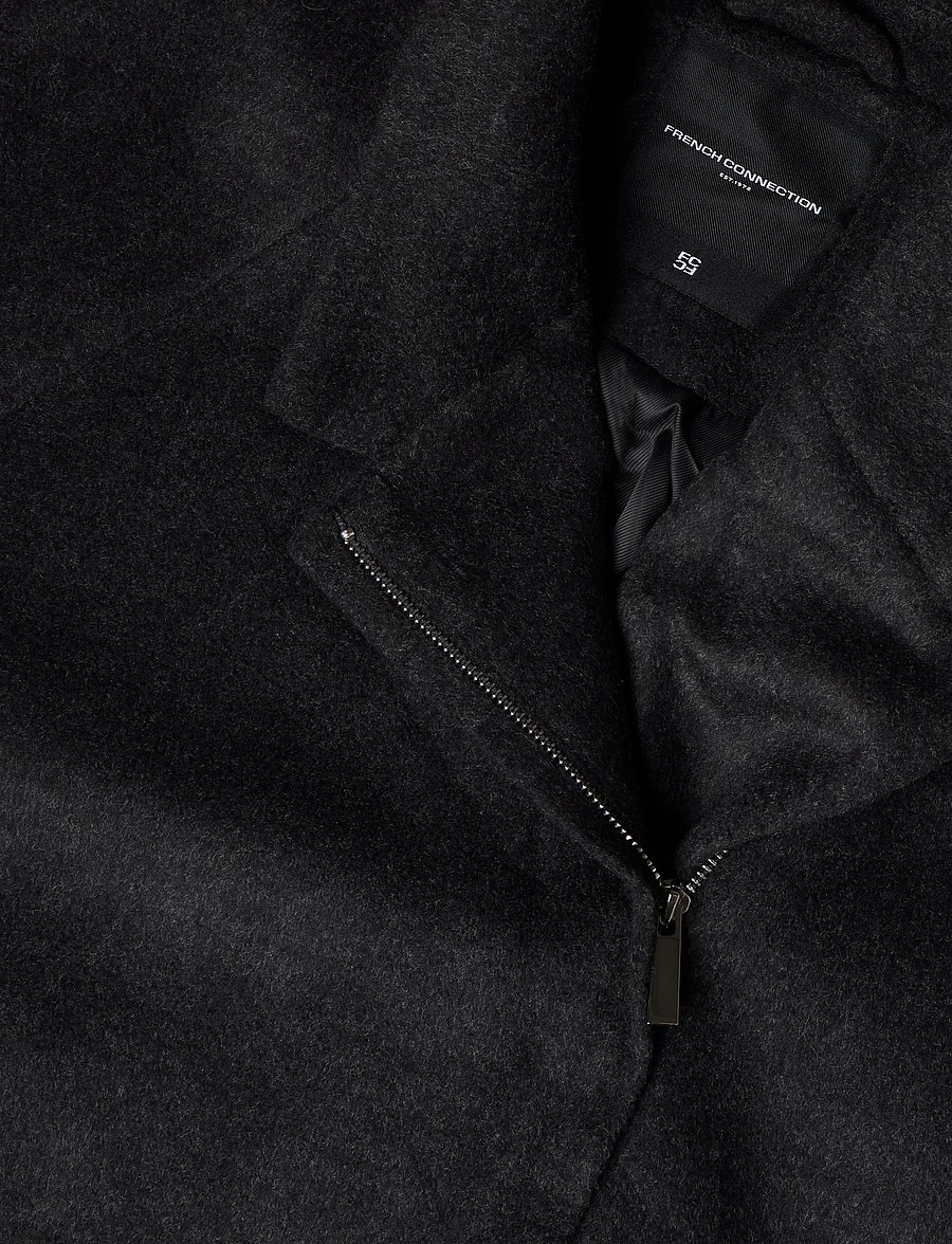 French Connection - LILIA WOOL BLEND BOMBER STYLE COAT - bomberjackor - charcoal - 2