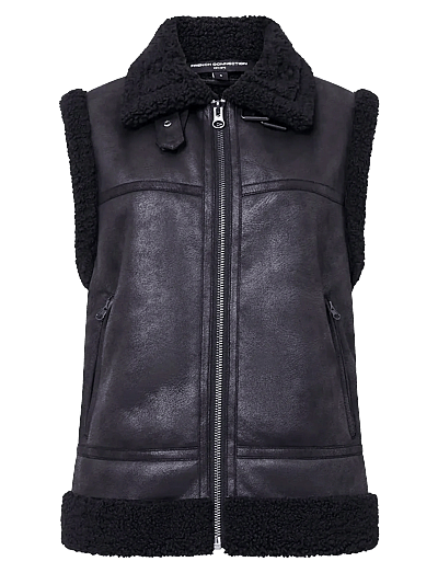 Camry Faux Suede S/Less Gilet - Vatterede Veste