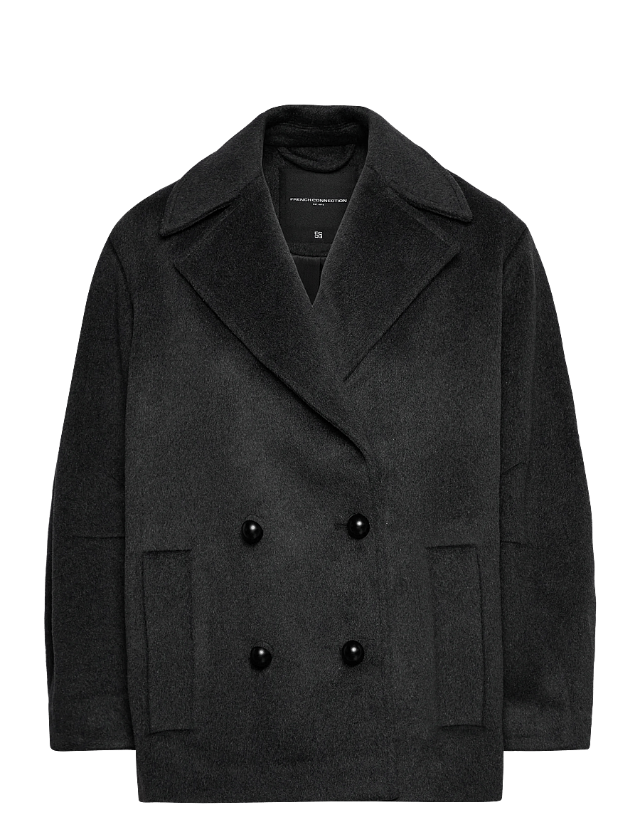 French Connection - ADELE WOOL PEA COAT - vinterjakker - charcoal grey - 1