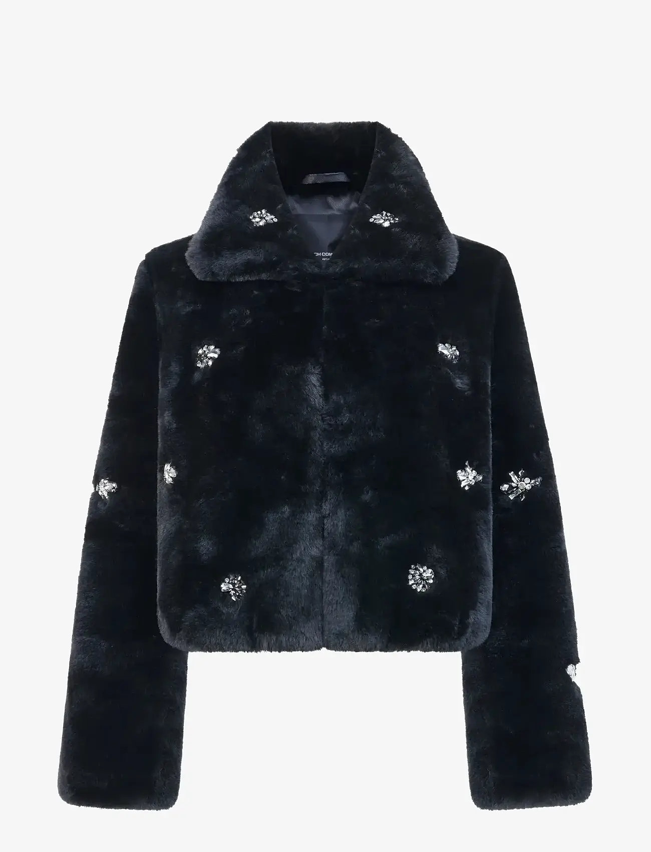 French Connection - THERESA FAUX FUR SHORT COAT - fuskpäls - blackout - 1