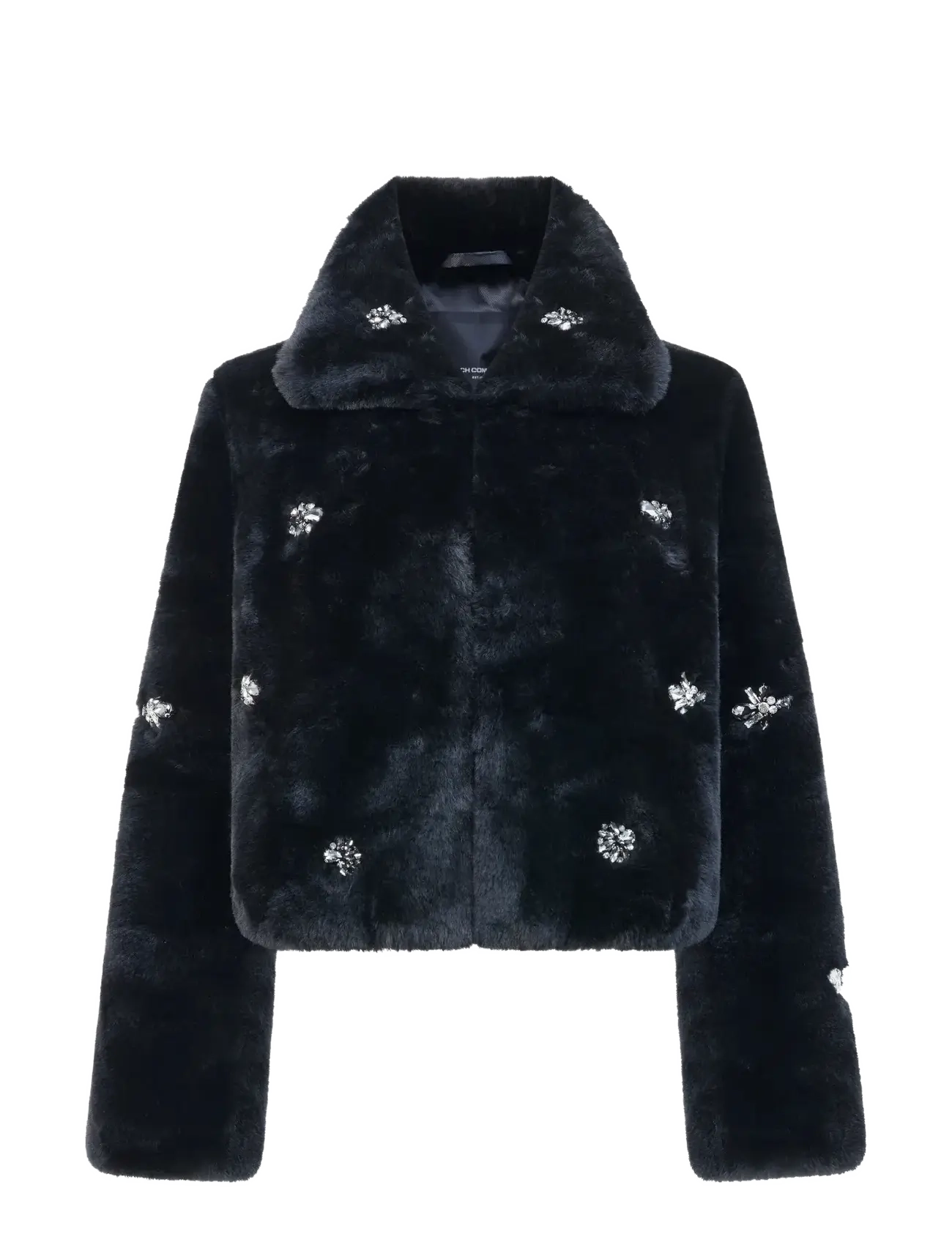 French Connection THERESA FAUX FUR SHORT COAT - Faux Fur - BLACKOUT / black