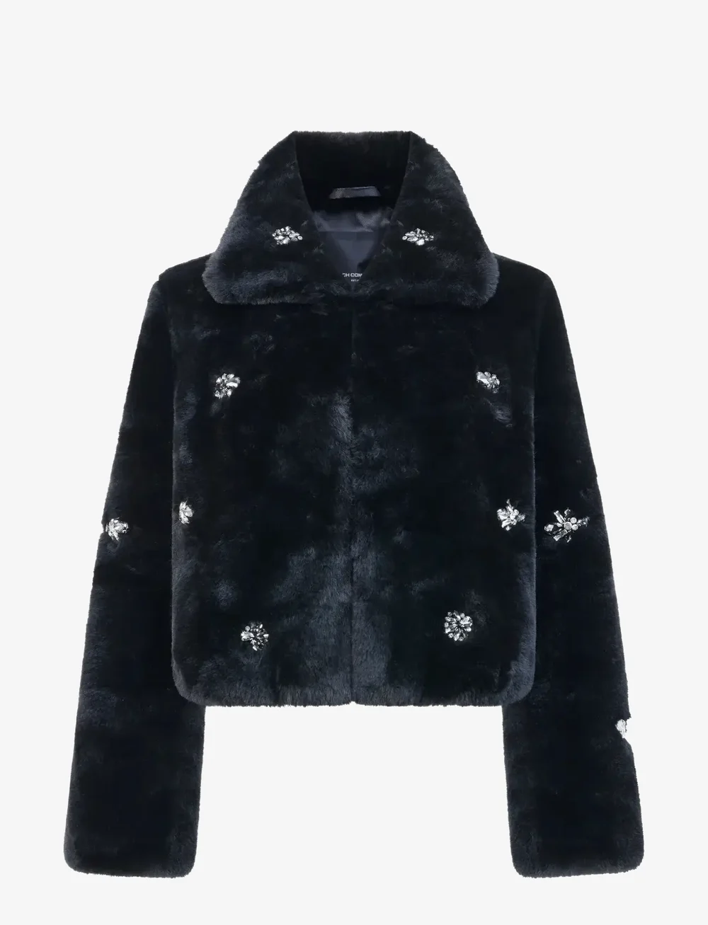 French Connection - THERESA FAUX FUR SHORT COAT - fuskpäls - blackout - 1